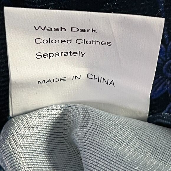 Ursime Velvet Top Large Asymmetrical Dolman Sleeve Floral Mock‎ Neck Art to Wear - Picture 8 of 11